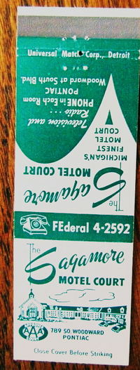 Sagamore Motor Lodge - Matchbook (newer photo)